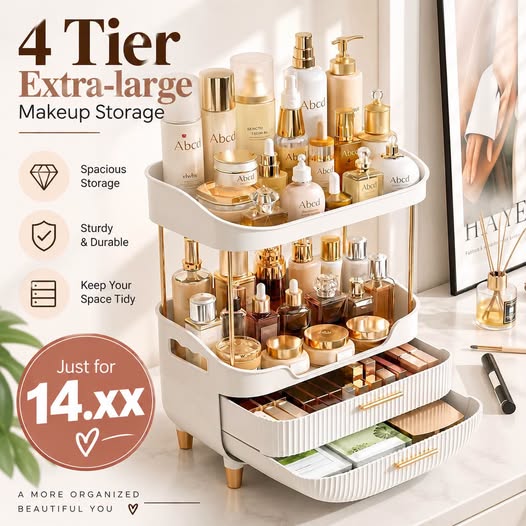 4-Tier Makeup Organizer