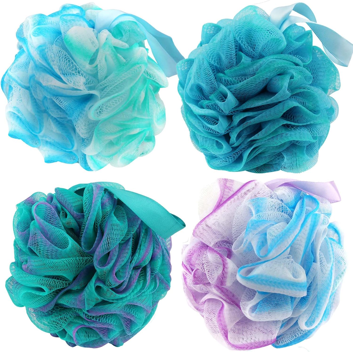Bath Loofah Sponges 70 Grams Large Size,4 Pack