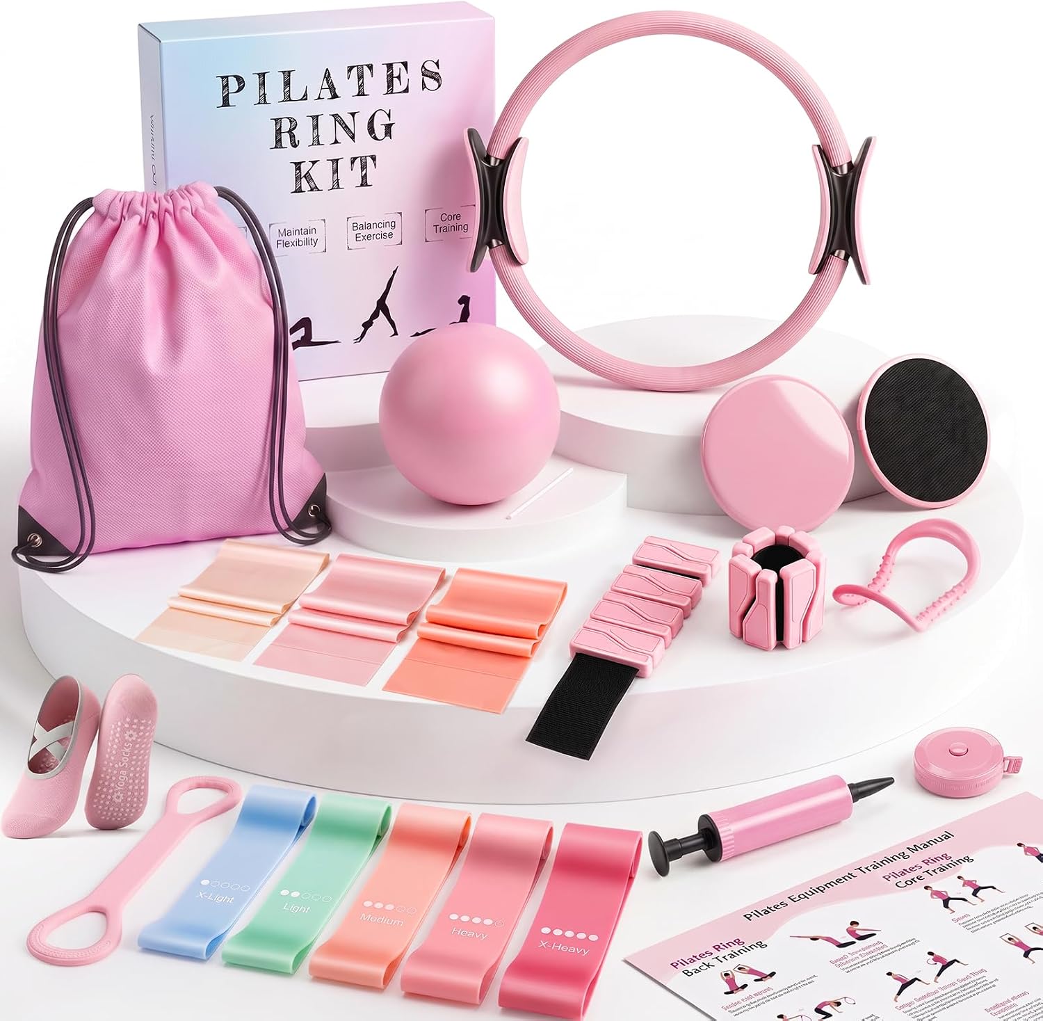 24 PCS At Home Pilates Kit for Women