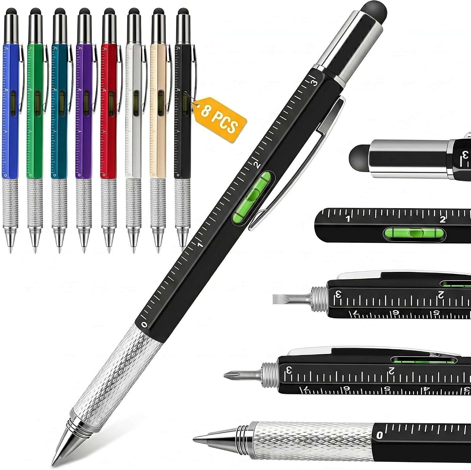 8Pcs Multitool Pens for Men
