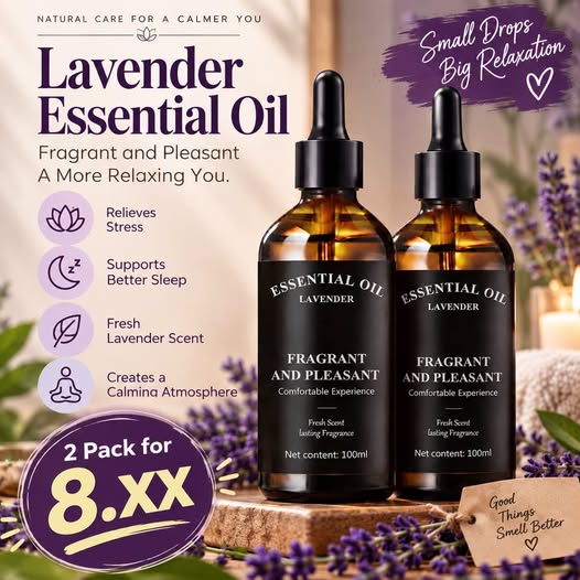 2-Pack Lavender Fragrance Oil, 100 ml
