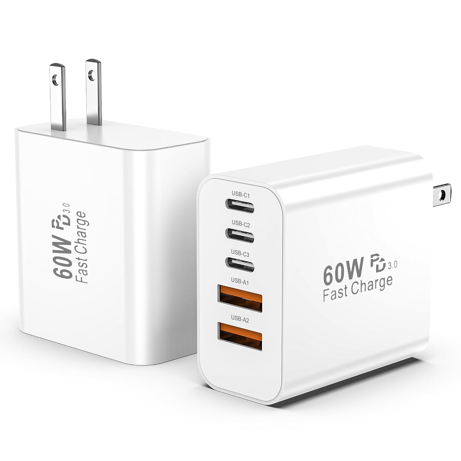 USB C Fast Charger Block,2Pack